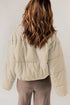 Zip Up Drawstring Hem Puffer Coat